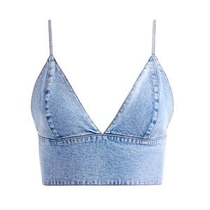 NWOT Denim Crop Top